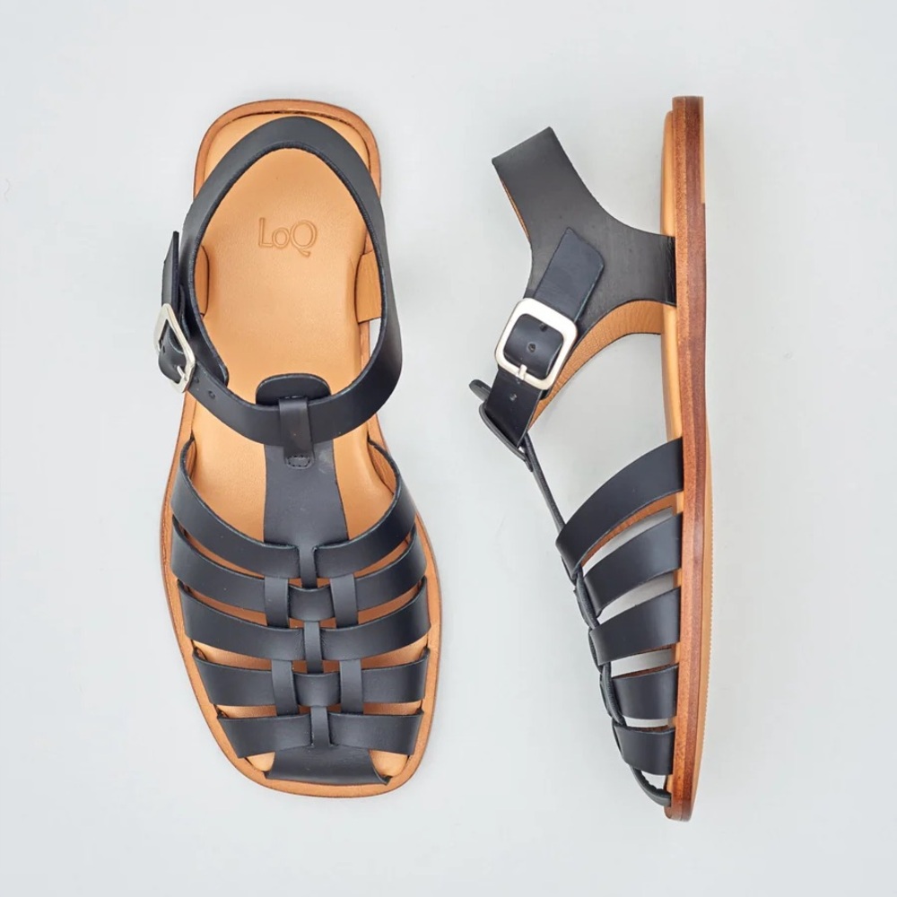 LoQ Rio Fisherman Sandal in Black size 36 - Picture 2 of 12